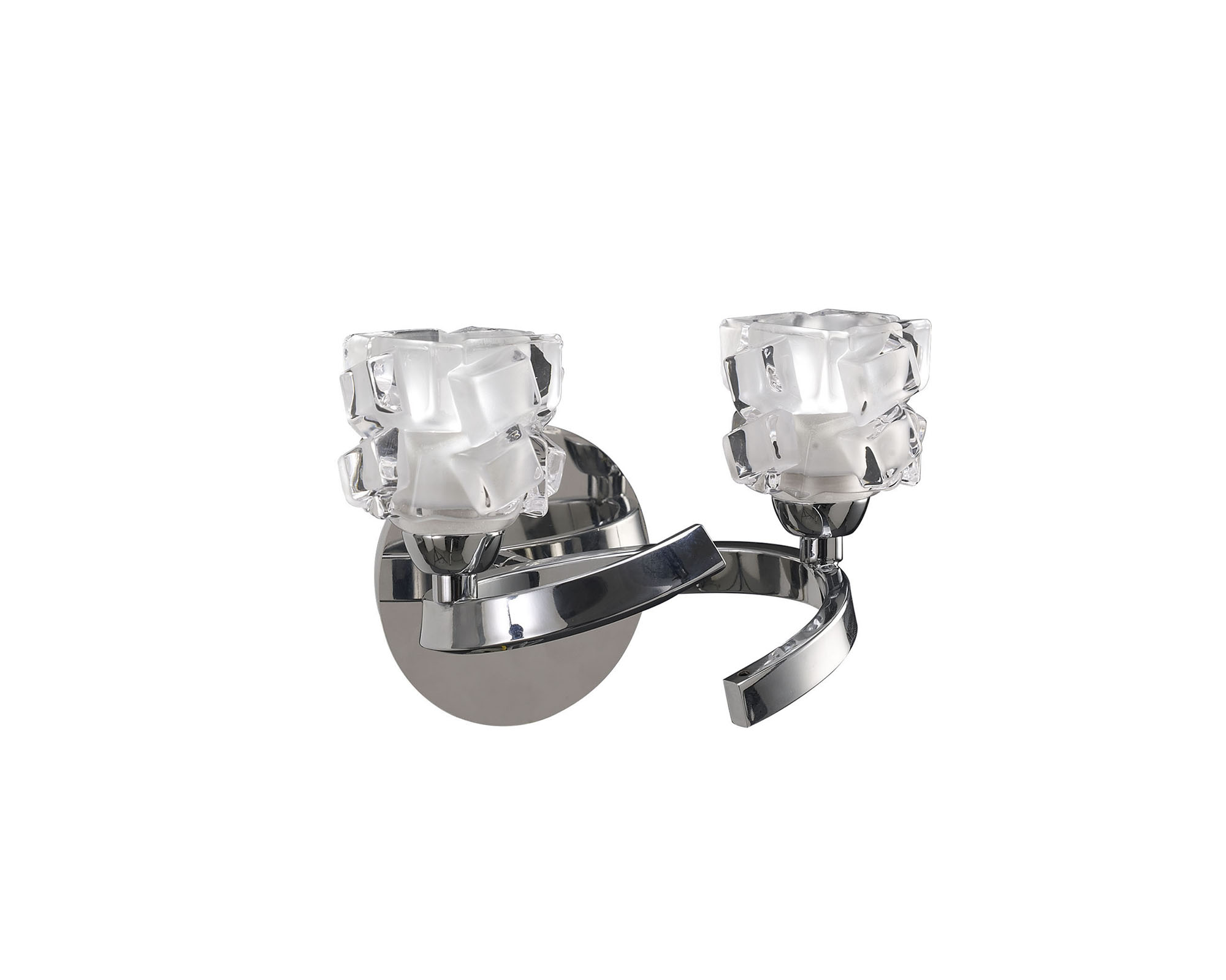 M1844/S  Ice Switched Wall Lamp 2 Light